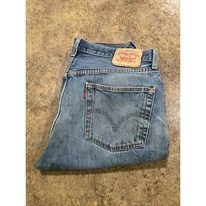 Vintage Y2k Levi's 501 36x30 Men's Blue Painters 2005